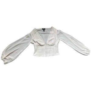 Privy Long Sleeve Corset Blouse